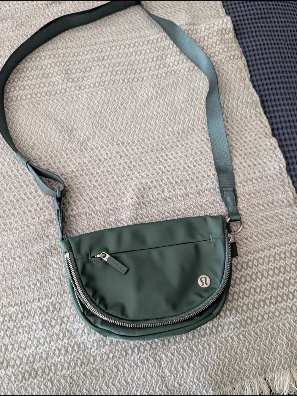 Lululemon Forest Green Crossbody Bag